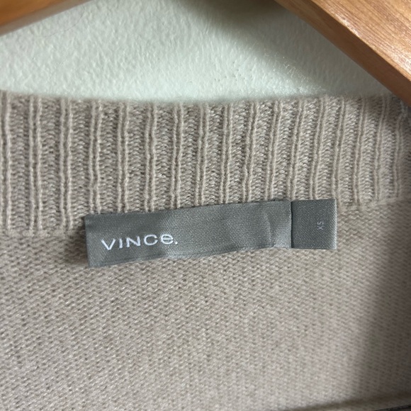 Vince Women's Cream Open Front Cardigan xs - Picture 4 of 9